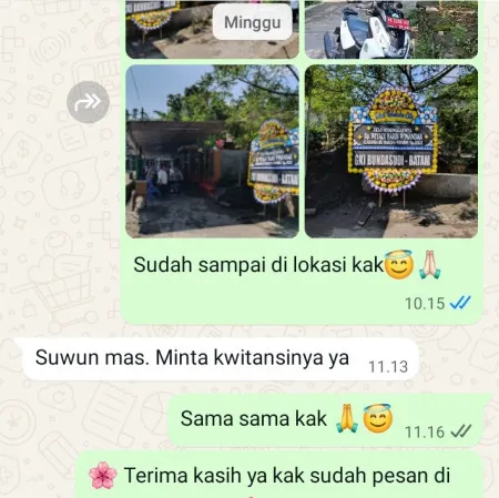 Pengiriman Papan Bunga Duka Poris Plawad Indah