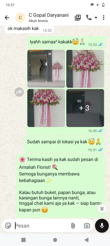Pengiriman Karangan Bunga Poris Plawad Indah