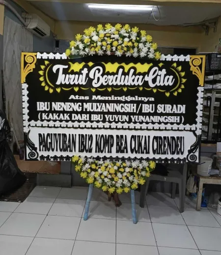 Papan Bunga Duka Poris Plawad Indah
